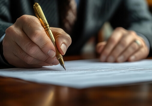Provide estate document summaries and estate disposition diagrams